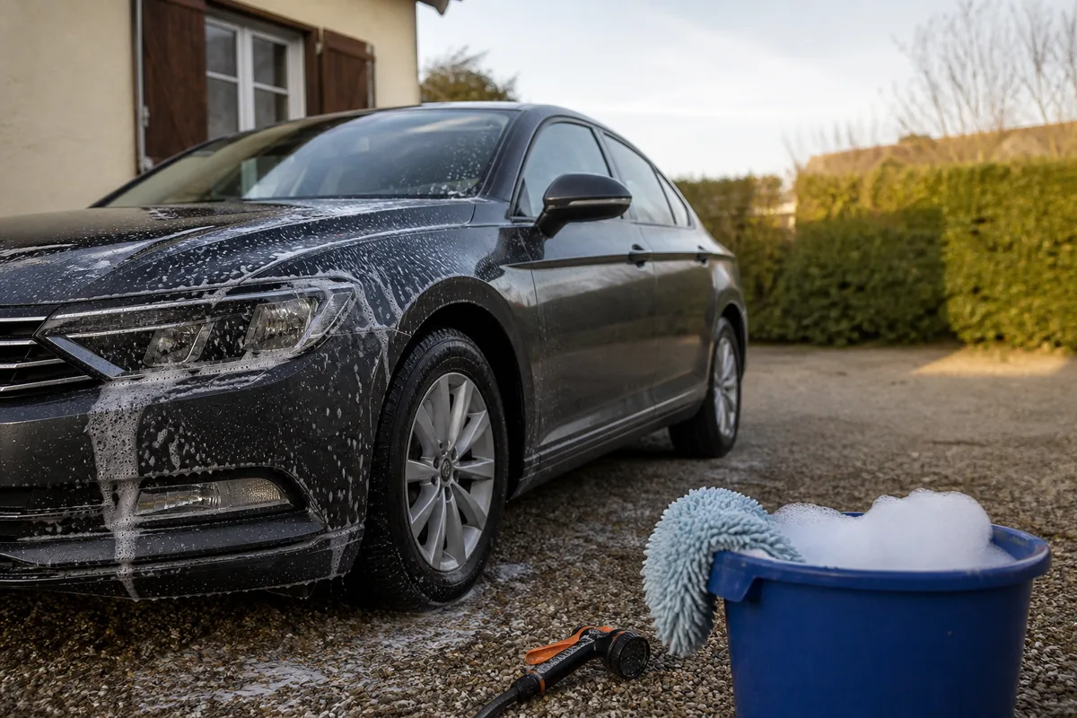 Laver sa voiture chez soi : ce qui est vraiment permis